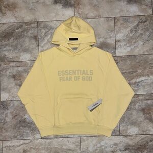 Fear of God Essentials Hoodie Light Tuscan Size Medium